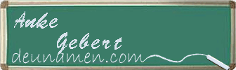 Anke Gebert Visitenkarte